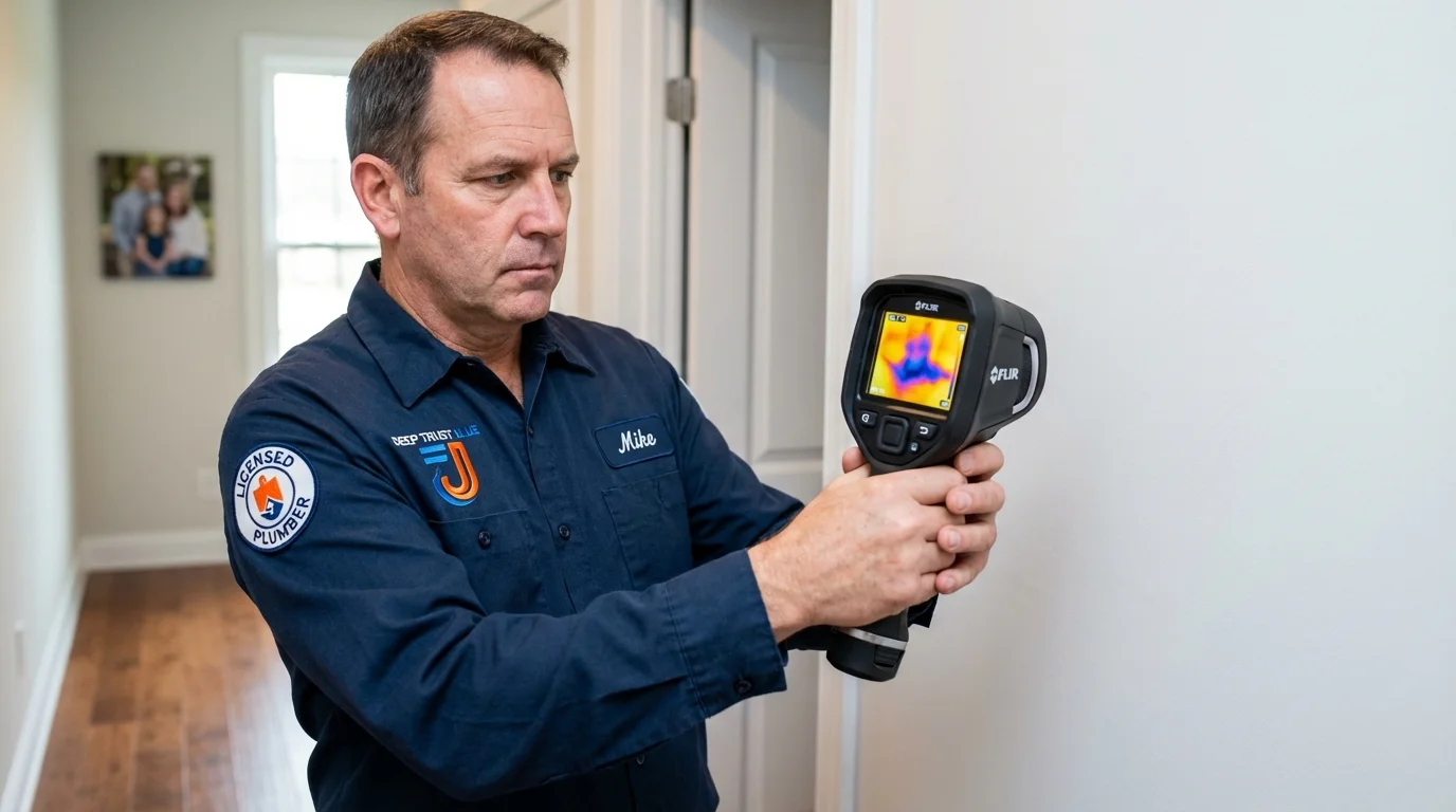 Thermal imaging leak detection by Johns Plumbing LLC in Grangeville